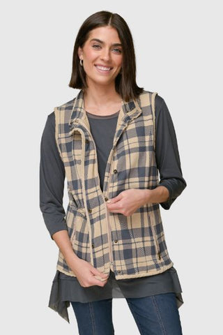 Penny Plaid Vest