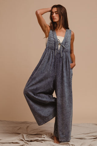 Mariah Mineral Washed Jumpsuit