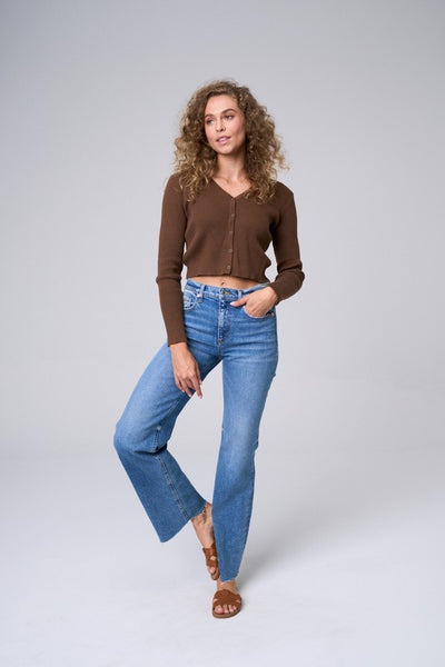 High Rise Wide Straight Jeans