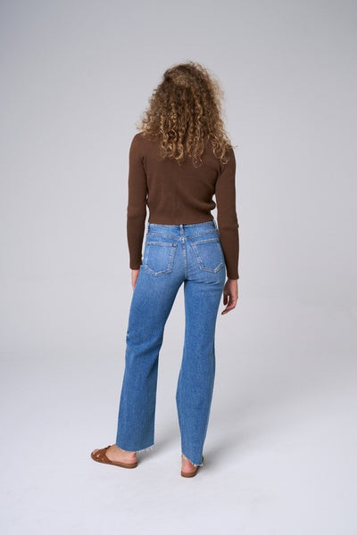 High Rise Wide Straight Jeans