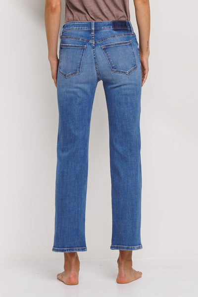 Mid Rise Ultra Stretch Slim Straight Jean