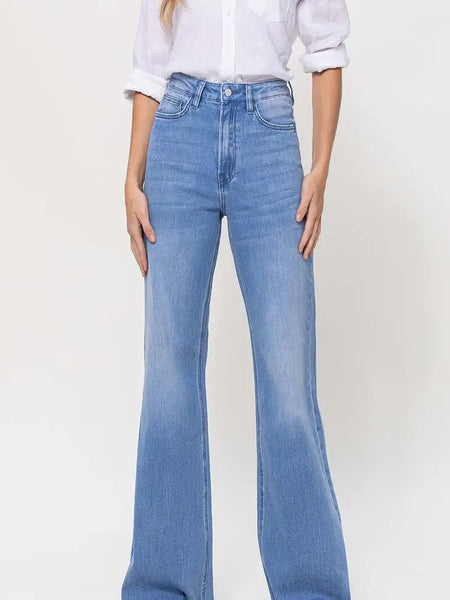 Super High Rise Wide Leg Jeans - Olivia