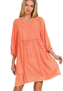 Linen Babydoll Dress