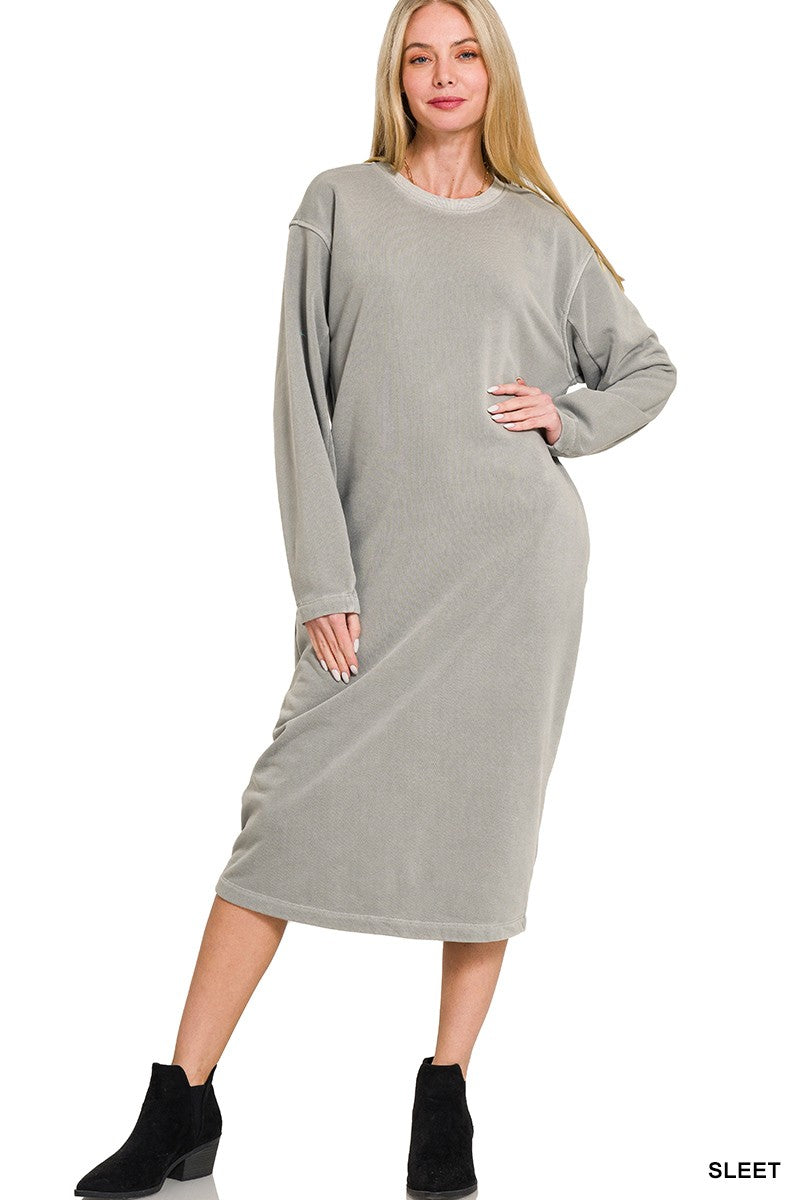 Soft Fleece Sweatshirt Dress