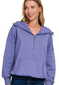 Kangaroo Half Zip Hoodie