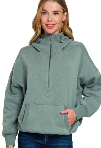 Kangaroo Half Zip Hoodie