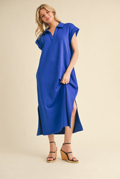 Casual Royal Midi Dress