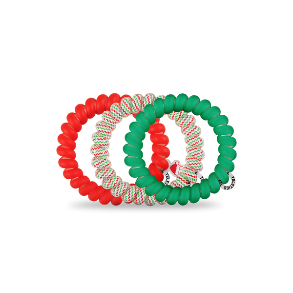 Sprial Hair Coils | Large | Santa Baby Hair Ties