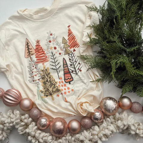 Boho Christmas Tree Farm Tee