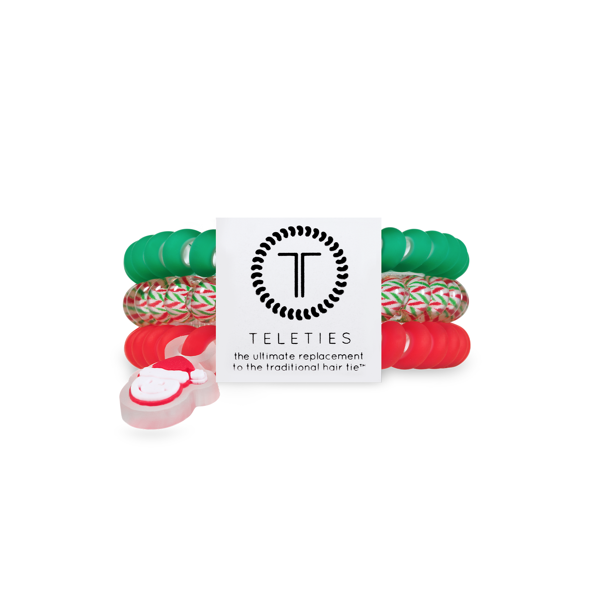 Sprial Hair Coils | Small | Santa Baby Hair Ties