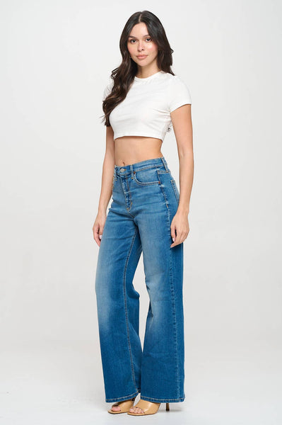 SP High Rise Wide Leg Denim