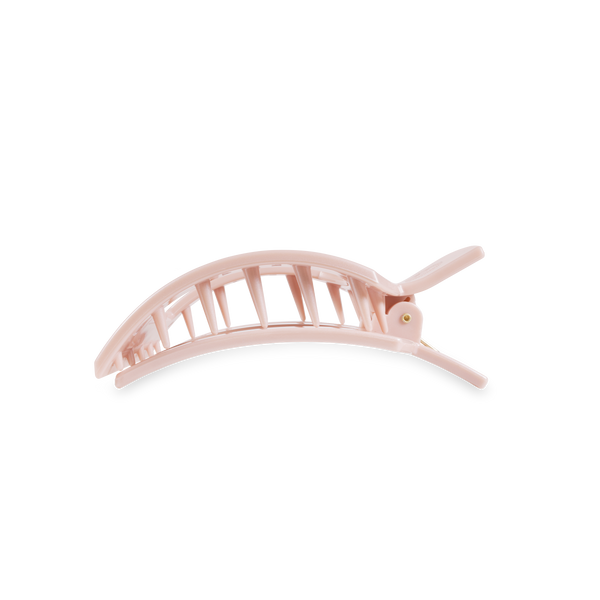 Square Flat Hair Clip | Medium | Pearly Pink