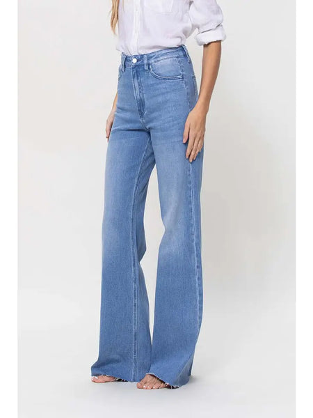 Super High Rise Wide Leg Jeans - Olivia