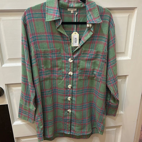 Plaid Button-Up Flannel