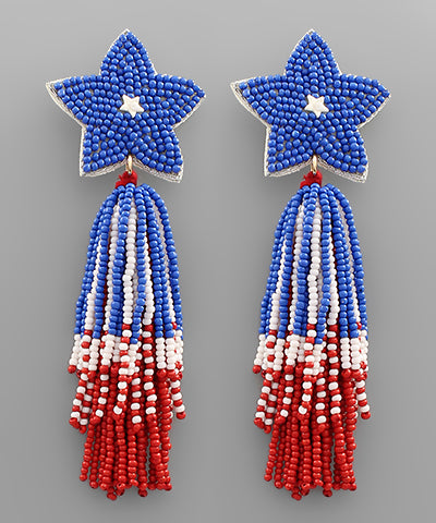 Star Tassel Earrings