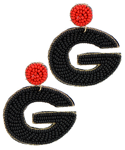 G Beaded Earrings