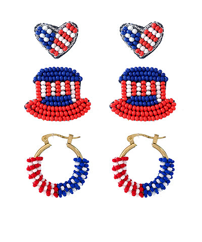 Patriotic Earring Set