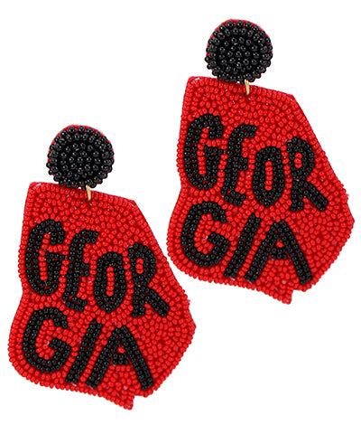 GA State Map Earrings