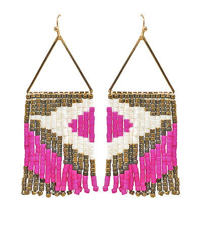 Triangle Fringe Earrings