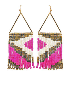 Triangle Fringe Earrings