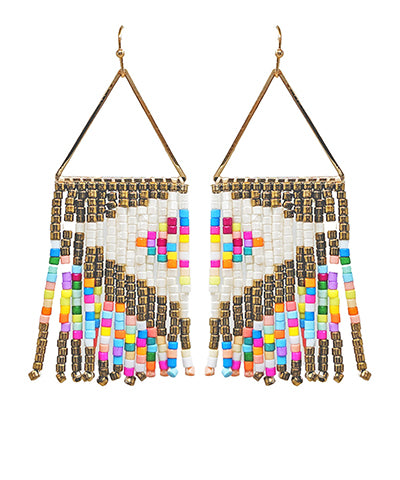 Triangle Fringe Earrings