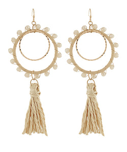 Raffia Tassel Earrings