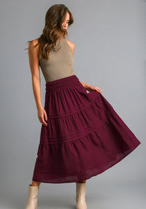 Tucker Tiered Maxi Skirt