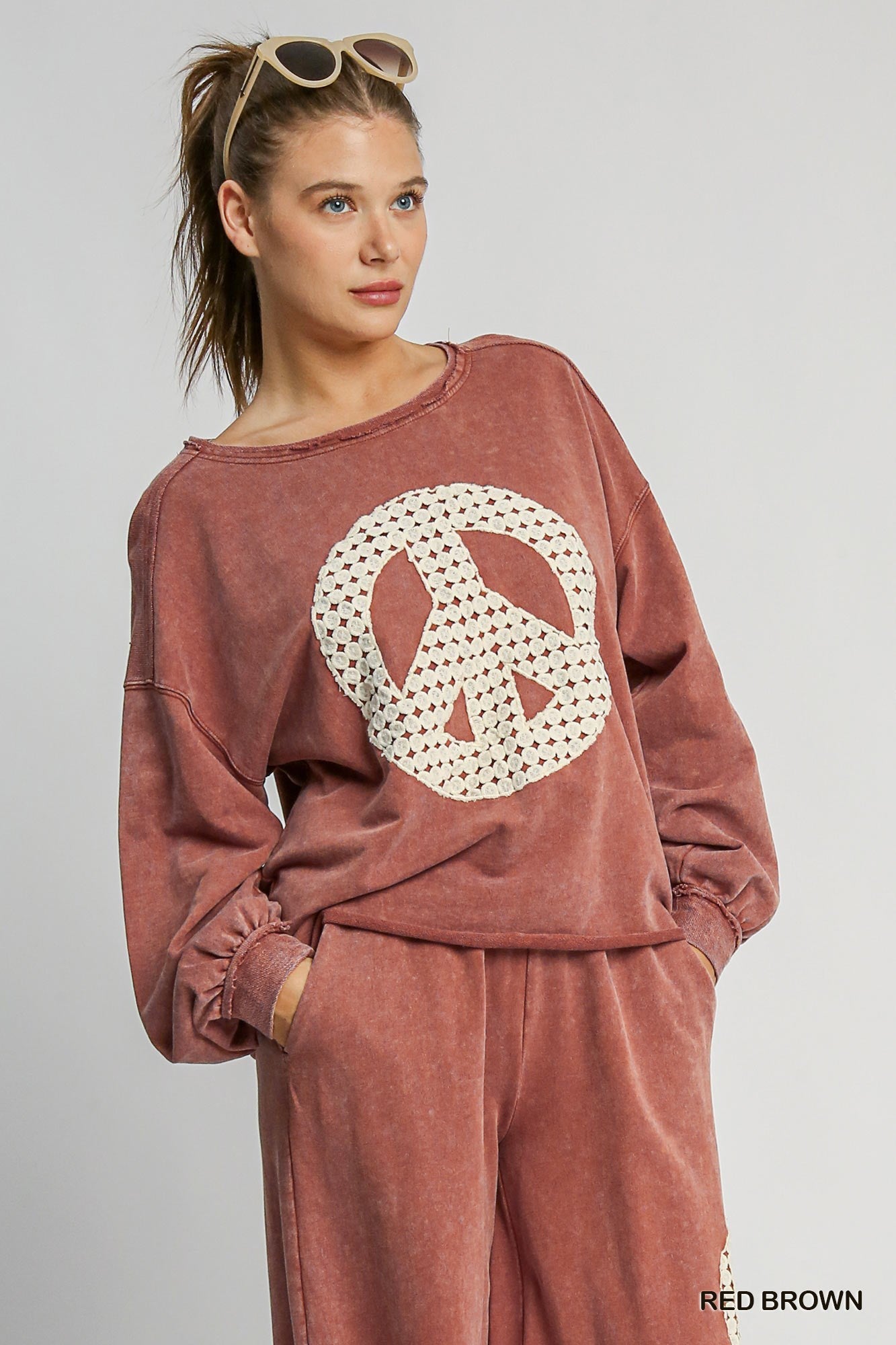 Peace French Terry Top