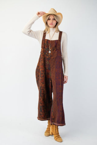 Wooden Twill Oversized Jumpsuit