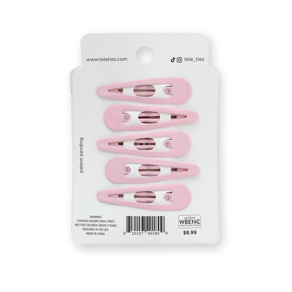 Snap Clip | Pearly Pink | 6 Count