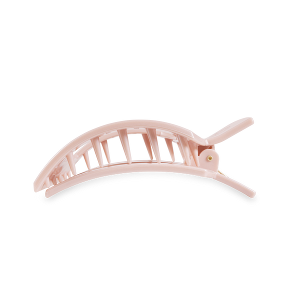 Square Flat Hair Clip | Large | Pearly Pink