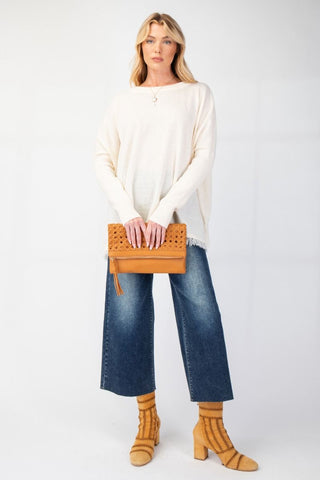 Oversized Knit Tunic Sweater