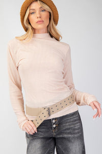 Textured Mesh Fitted Top