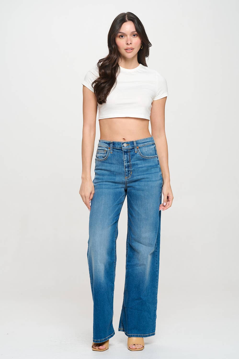 SP High Rise Wide Leg Denim