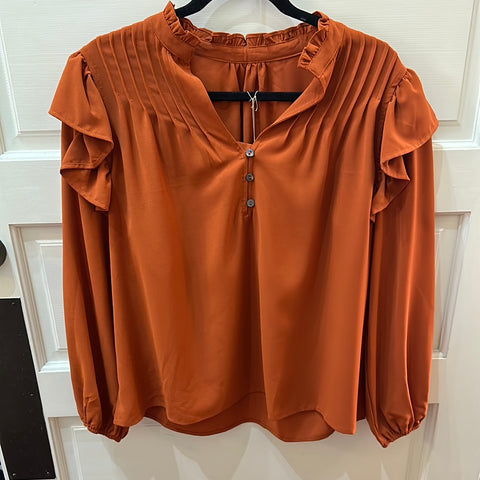 Burnt Orange Blouse