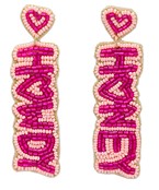 Howdy Honey Beaded Earrings