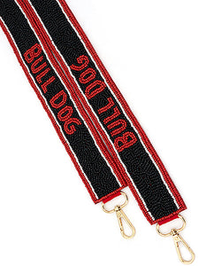 Collegiate Theme Beaded Bag Strap